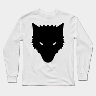 Minimalist Wolf Emblem Long Sleeve T-Shirt